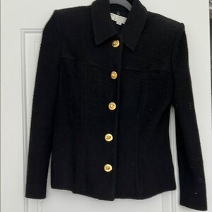 St. John Vintage Black Boucle short Jacket